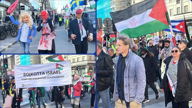 In Schweden wurde gegen die Angriffe Israels auf den Gazastreifen und den Libanon protestiert