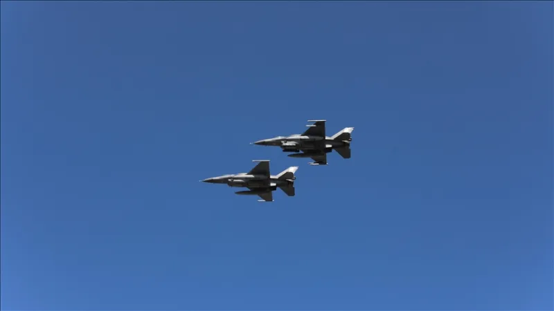 F-16s and Bayraktar Akıncı drones conducted a test flight in Edirne