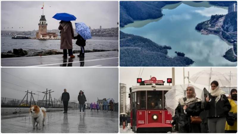 À Istanbul, les précipitations de ces deux dernières semaines ont fait augmenter le niveau des réservoirs d'environ 20 %